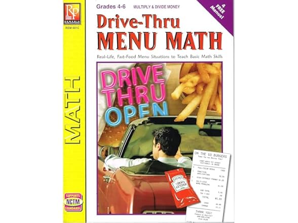 Drive-Thru Menu Math, Grades 4-6