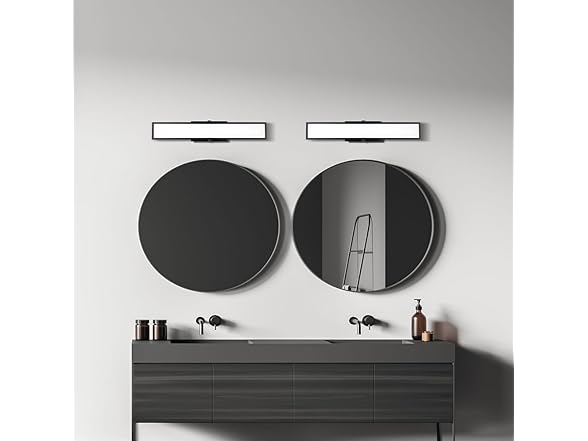 24" LED Vanity Light Matte Black 30W