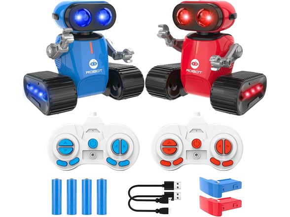 UFLYTOO LA RC Robot Toy w/ LED Eyes Music & Dance