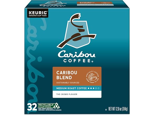 32ct Caribou Coffee Caribou Blend, Keurig Single