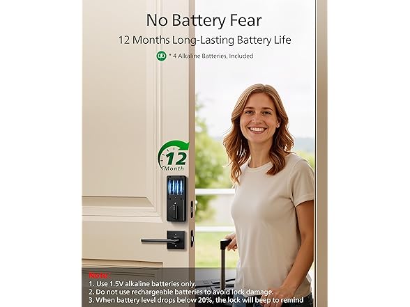 Philips DDL210X Fingerprint Keyless Entry Door Lock Matt B