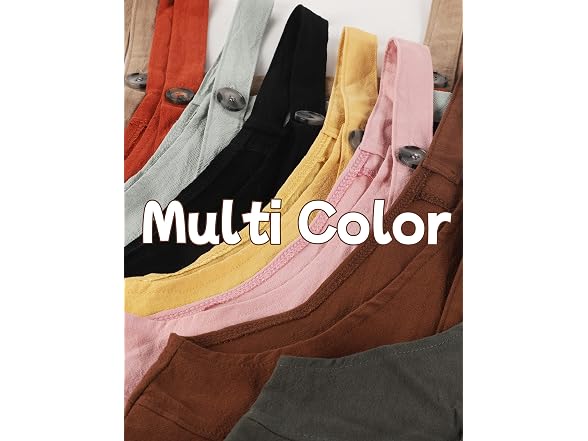 Flygo Women (XL) Cotton Linen Bib Jumpsuits