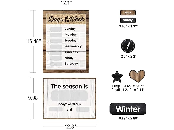 Schoolgirl Style Industrial Chic 95-Piece Calendar