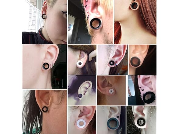 NASAMA 50Pcs Ear Gauge Stretching Kit