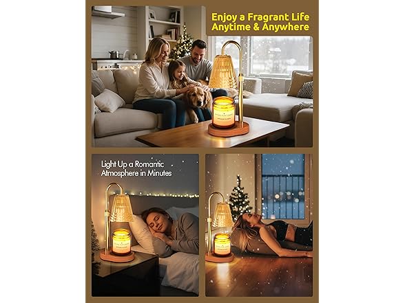 SLAHGADG Candle Warmer Lamp with Timer