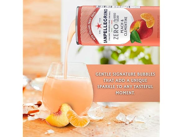 Sanpellegrino Peach Clementine, 0g Added