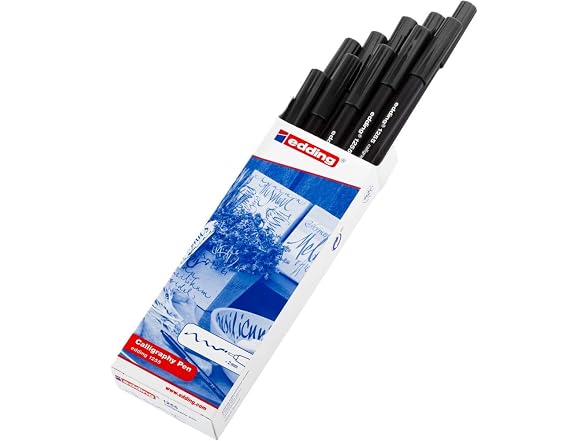 edding edding 1255 Calligraphy Pen - Black -