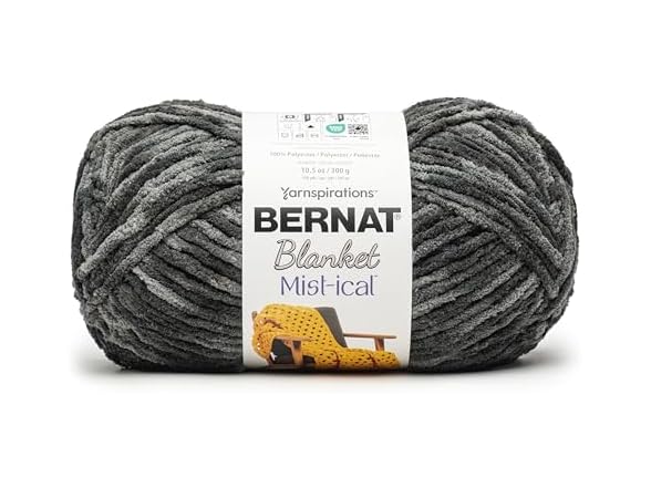 Bernat Blanket Mist-Ical Yarn-Cinder