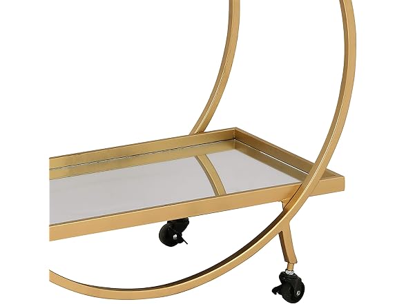 FirsTime & Co. Gold Odessa Bar Cart 28in