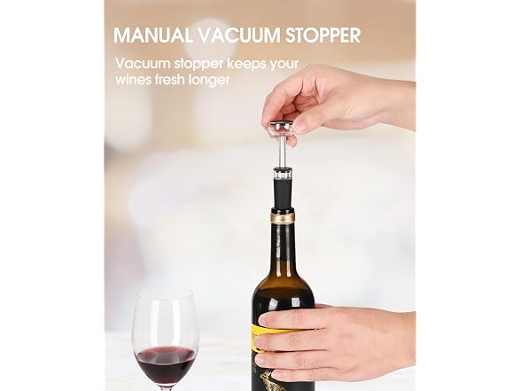Electric Wine Opener Set 6-in-1 w/ Stand