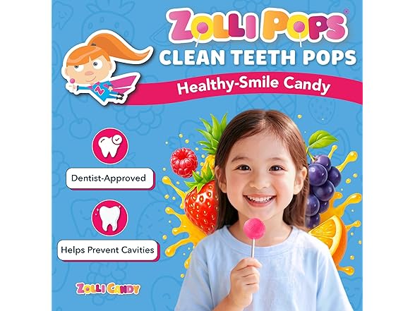 Zollipops Clean Teeth Lollipops - AntiCavity