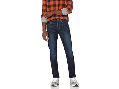 $7.99, Was $27.90, 71% Off! Amazon Essentials Men Slim-Fit Jeans Dark Wash dealfomo