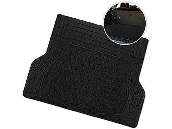 Zone Tech FM0006 Heavy Duty Cargo Trunk Floor Mat Black
