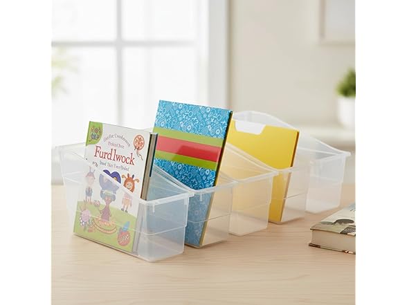 Fun Express 3.5" x 10.5" Clear Classroom Organizers