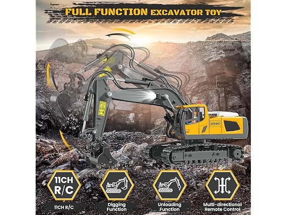 Remote Control Excavator Toy