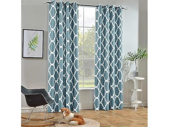 Melodieux Teal Blackout Curtain 52"x96"