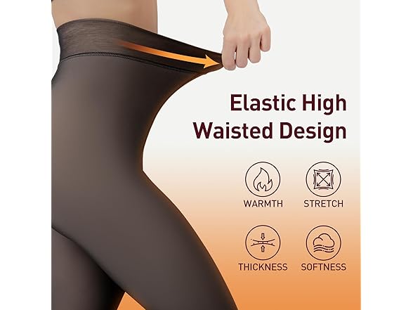 Translucent Fleece Lined Tights Women