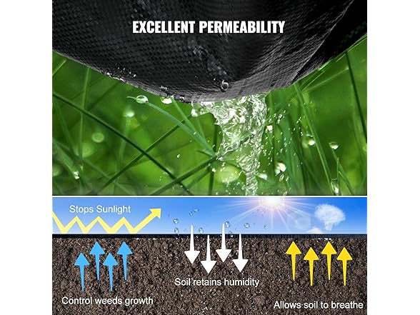 VEVOR Weed Control Fabric 6ft x 300ft