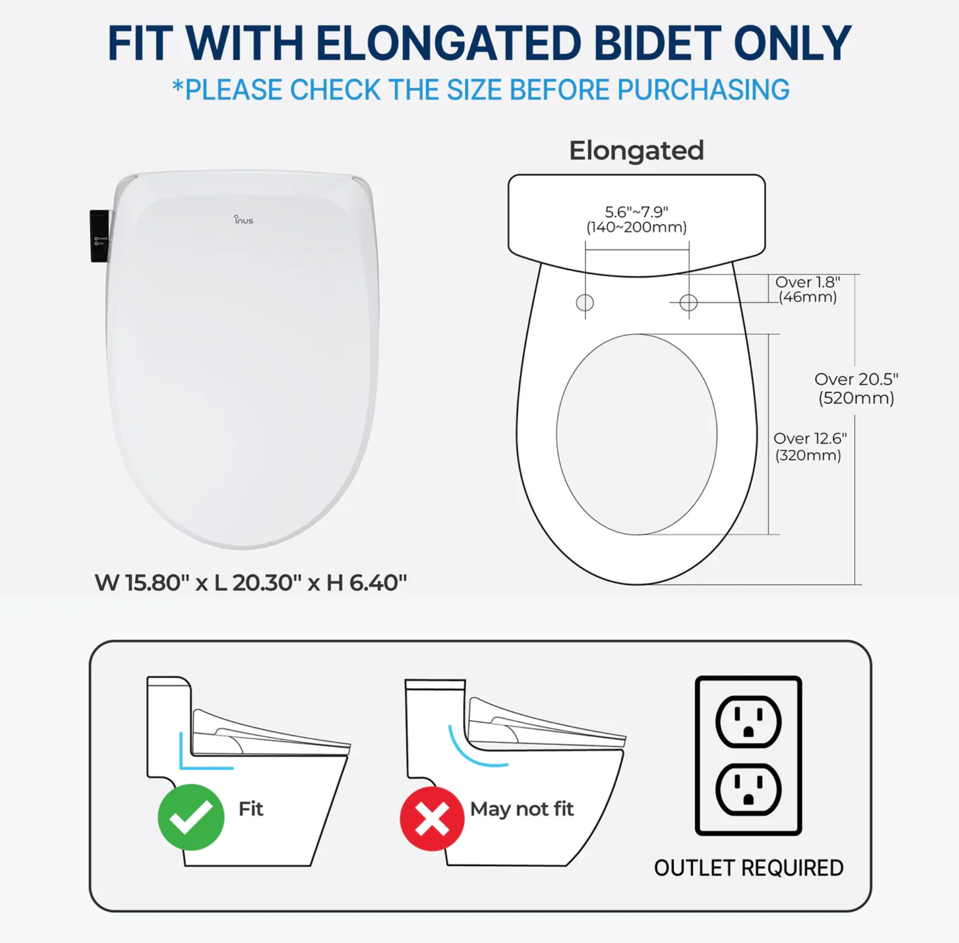 Inus R31 Electronic Bidet Heated Seat & Wireless Remote - Gallery 10