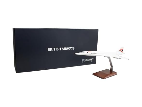SkyMarks Elite British Airways Concorde 1/100 Scale Model