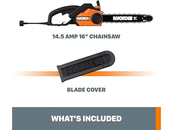 Worx WG303.1 14.5 Amp 16" Electric Chainsaw
