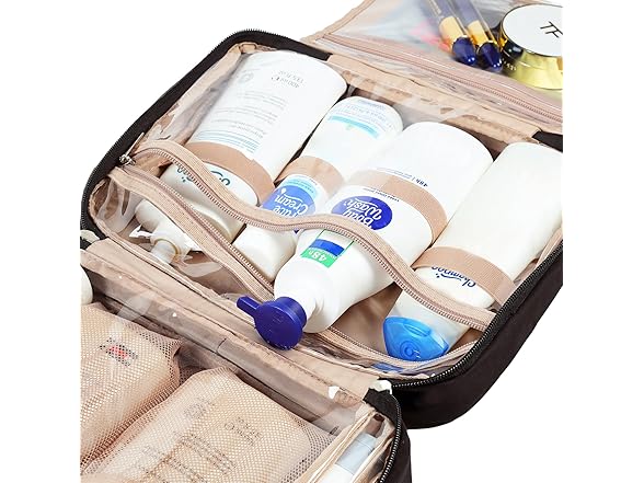 NISHEL Travel Toiletry Bag for Women Large Capacity