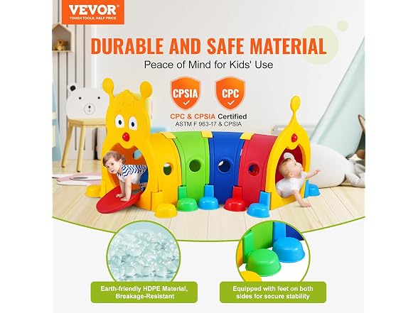 VEVOR Caterpillar Tunnel for Kids