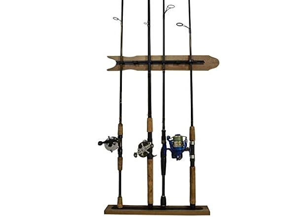 Old Cedar Outfitters Wall Rack, 8 Rods, Distressed Finish