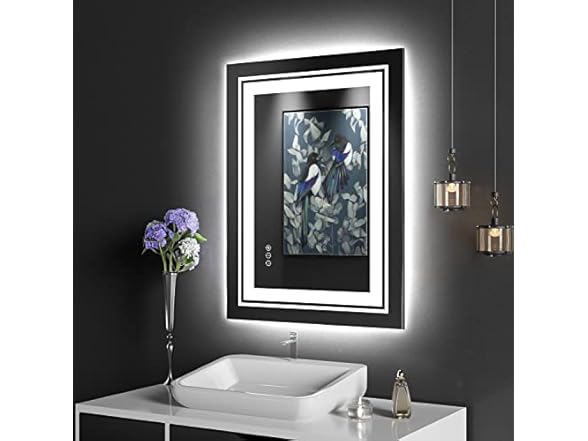 Snowdool 23.6" x 31.5" LED Bathroom Mirror