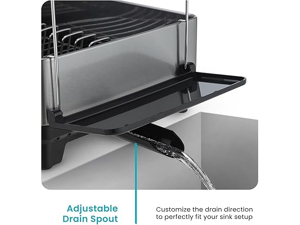 Large 2-Tier Stainless Steel Dish Drying Rack