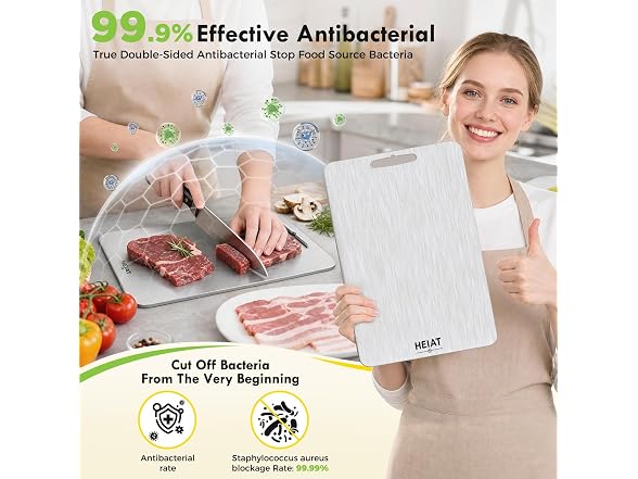 HEIAT 100% Titanium Cutting Board Set of 3