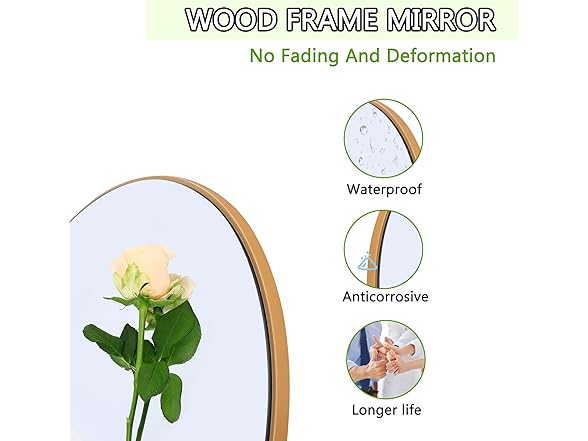 NeuType Arched Full Length Mirror, 71"x32"