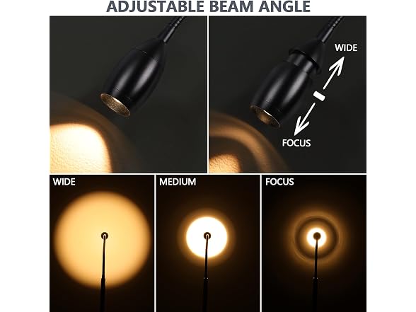 AUZONIMICS Reading Floor Lamp, 72" Black