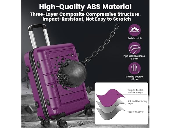 Axidou Carry On Luggage