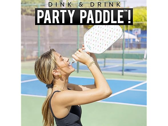 GoSports Hidden Flask Pickleball Paddle 20oz