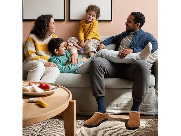 Men’s Moccasin Memory Foam Slippers