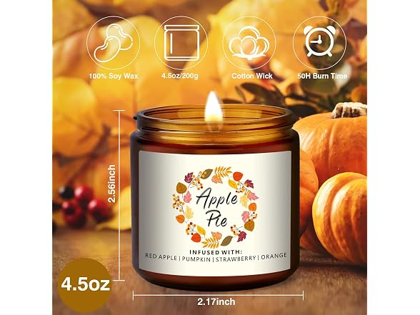 keliperry Fall Scented Candles Set