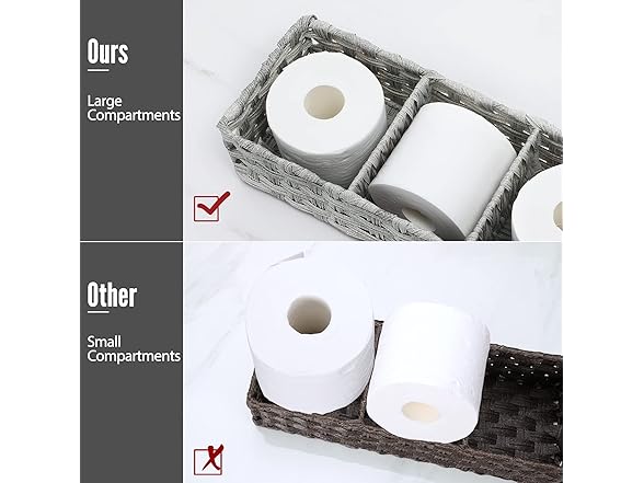 AOZITA Toilet Tank Topper Paper Basket