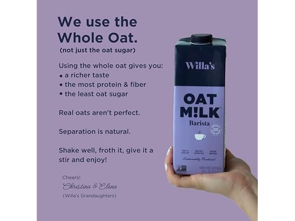 Willa's Barista Oat Milk, 32oz