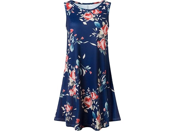 Yming Women (L) Cover Up Dresses Sleeveless Dress