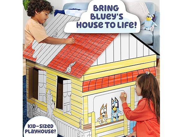 Bluey Create & Color Bluey’s House