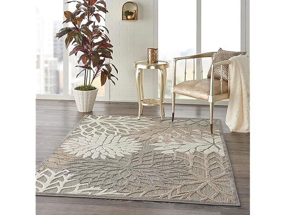 Nourison Home Aloha 6' x 9' Natural Outdoor Rug