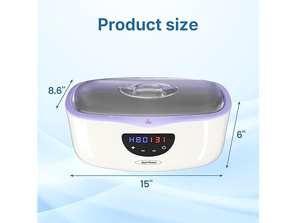 Sunvivipro Purple Paraffin Wax Warmer Kit