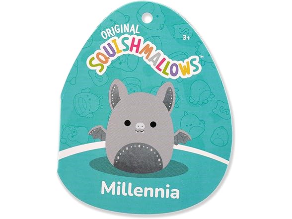 Squishmallows Original 5in Millennia The Grey Bat