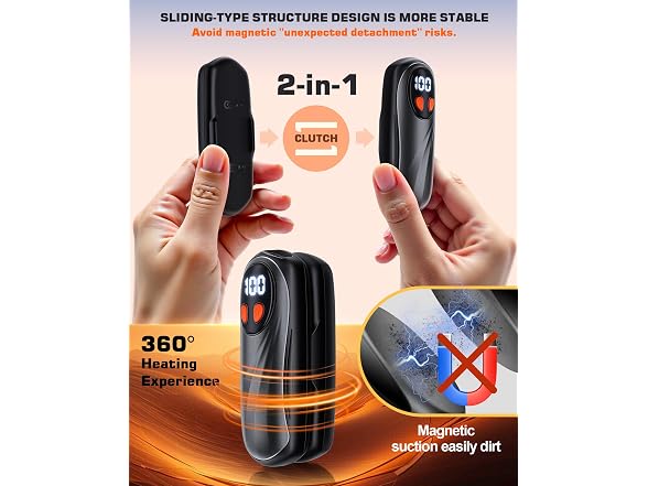 Hand Warmers Rechargeable 2PK