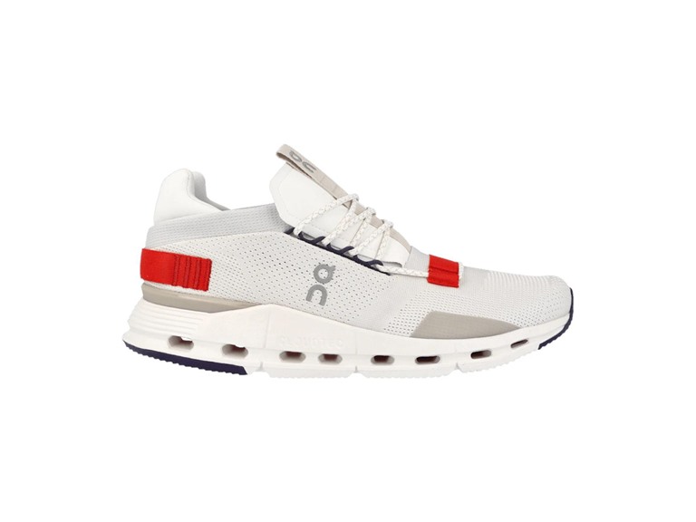 On Running Cloudnova Men's Shoes White/Red Size 14
