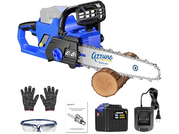 AZZUNO 16" Cordless Electric Chainsaw