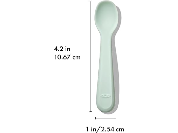 OXO Tot Silicone Spoons 2Pk- Dusk & Opal