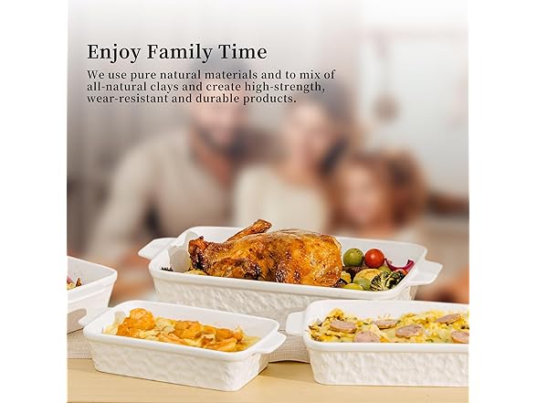 Dafuceramic Baking Dish Set of 4