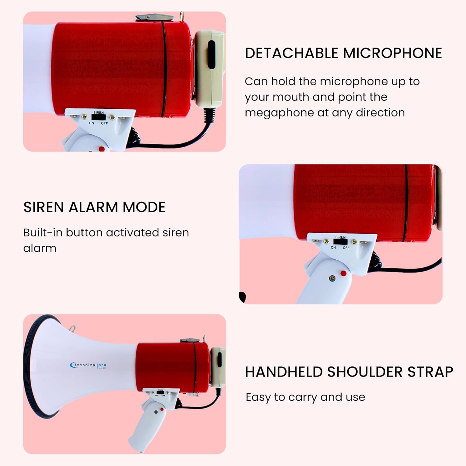 40W recharegable Megaphone with recording - Gallery 17